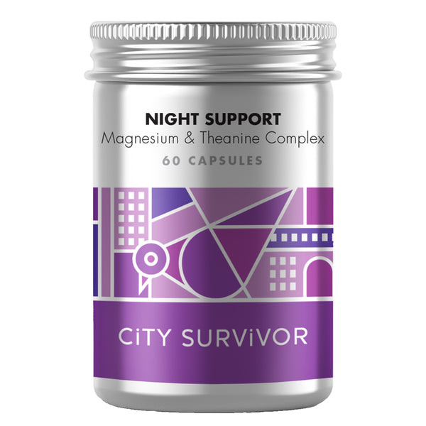 Night Support Sleep Supplement - Magnesium + L-Theanine + L-Taurine 400mg