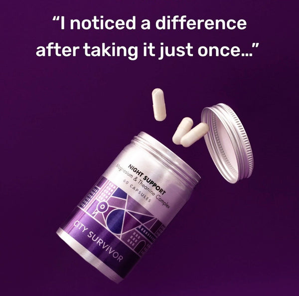 Magnesium & Taurine for Sleep – Night Support with L-Theanine