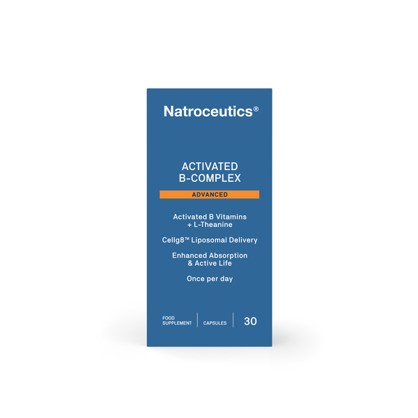 Best methylated B-complex vitamins with L-Theanine – Natroceutics product external front box