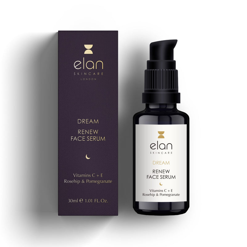 Vitamin C serum for face from Elan Skincare London with external box