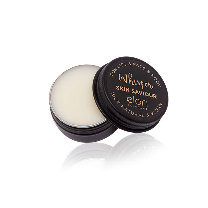 Vegan Lip Balm from Elan Skincare. Natural Beauty. Whisper Skin Saviour.